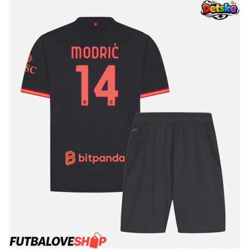 Dres AC Milan Luka Modric #14 Tretina pre deti 2026-27 Krátky Rukáv (+ trenírky)